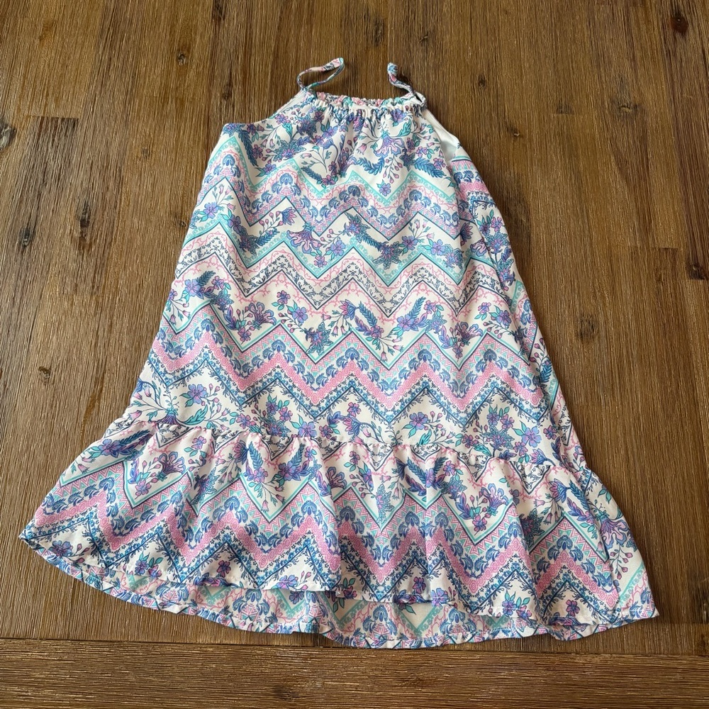 3/27$ Girls floral print dress size XS (4)